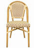 Toulouse Maroon and Beige French Bistro Patio Dining Chair CBPWM-AX-T