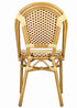 Toulouse Maroon and Beige French Bistro Patio Dining Chair CBPWM-AX-T