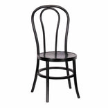 Black ToughWood™ Bentwood Chair with Round Seat