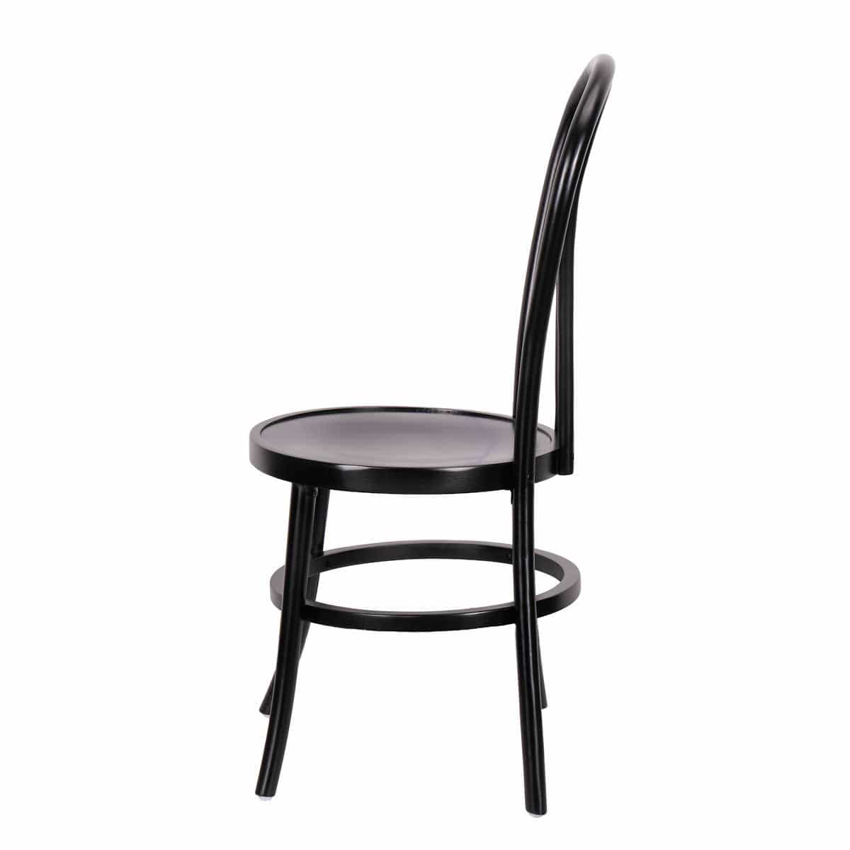Chivari Black ToughWood™ Bentwood Chair with Round Seat CBWBR-ZG-T