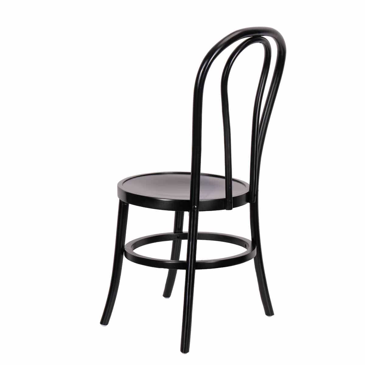 Chivari Black ToughWood™ Bentwood Chair with Round Seat CBWBR-ZG-T