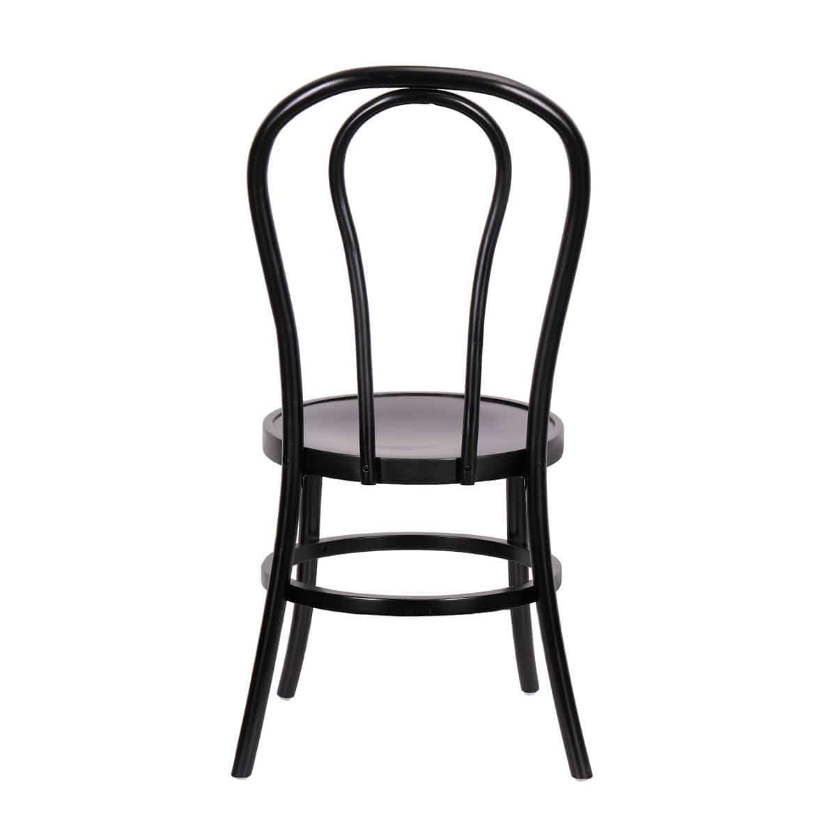 Chivari Black ToughWood™ Bentwood Chair with Round Seat CBWBR-ZG-T