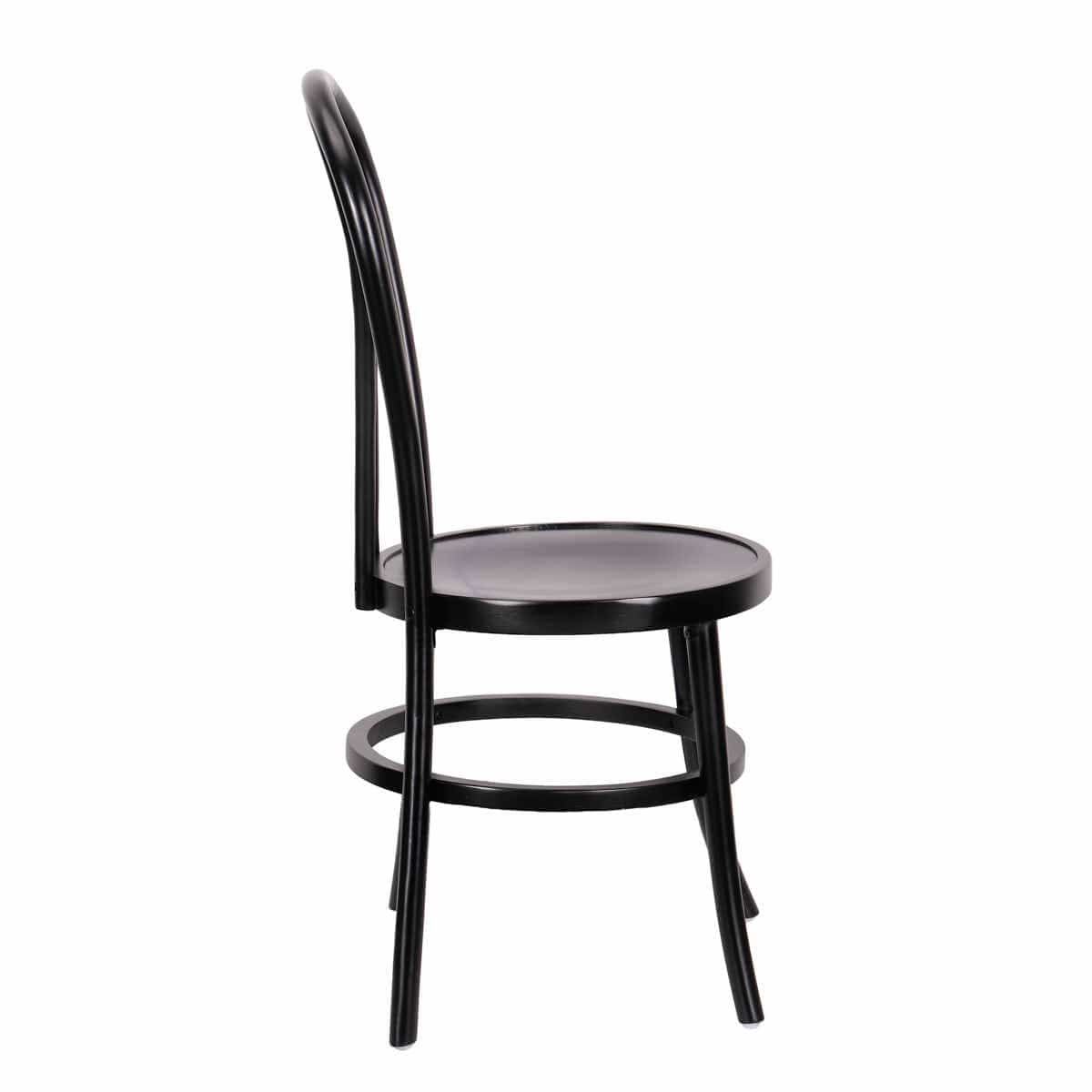 Chivari Black ToughWood™ Bentwood Chair with Round Seat CBWBR-ZG-T