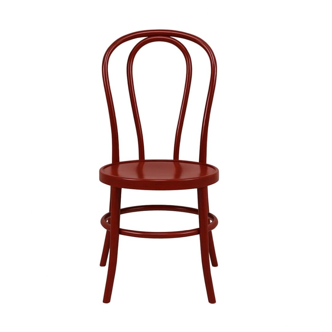 Chivari Mahogany Wood Bentwood Chair with Round Seat CBWMR-ZG-T