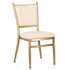Chiavari 2.0 Bellissimo Champagne Gold Aluminum Chair with White Silicone Cushion