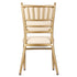 Chiavari 2.0 Bellissimo Champagne Gold Aluminum Chair with White Silicone Cushion