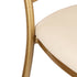 Chiavari 2.0 Bellissimo Champagne Gold Aluminum Chair with White Silicone Cushion