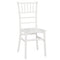 Chivari White BasicResin™ Chiavari Chair CCPW-SG-T