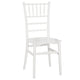 Chivari White BasicResin™ Chiavari Chair CCPW-SG-T