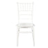 Chivari White BasicResin™ Chiavari Chair CCPW-SG-T