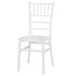 Chivari White BasicResin™ Chiavari Chair CCPW-SG-T