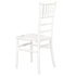 Chivari White BasicResin™ Chiavari Chair CCPW-SG-T
