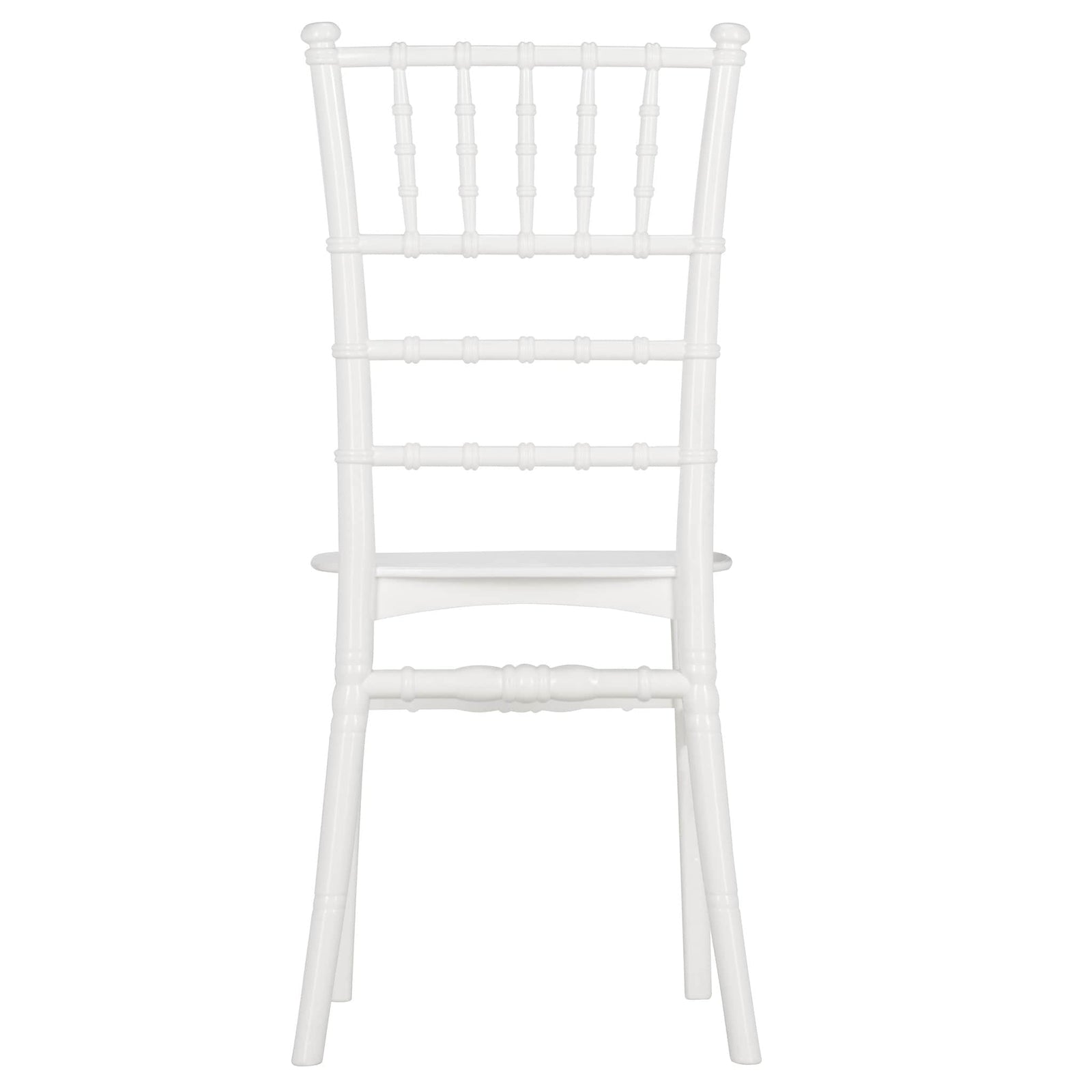 Chivari White BasicResin™ Chiavari Chair CCPW-SG-T