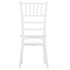 Chivari White BasicResin™ Chiavari Chair CCPW-SG-T