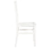 Chivari White BasicResin™ Chiavari Chair CCPW-SG-T