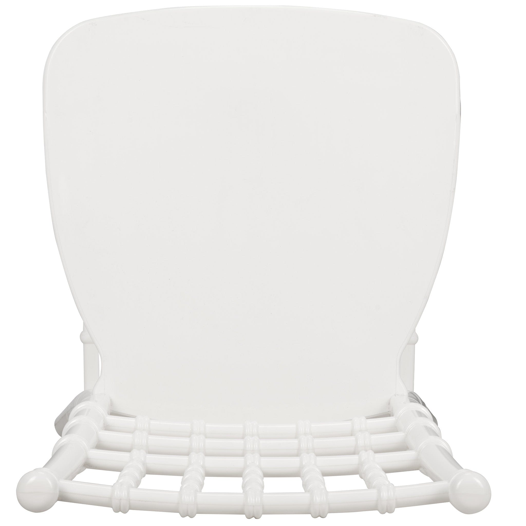 Chivari White BasicResin™ Chiavari Chair CCPW-SG-T
