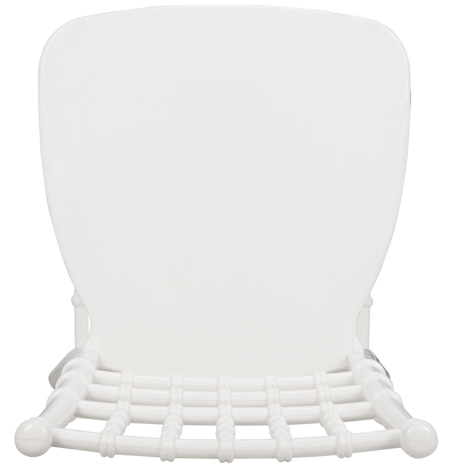 Chivari White BasicResin™ Chiavari Chair CCPW-SG-T