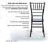 Chivari Black ToughResin™ Chiavari Chair CCRB-MONO-AX-T