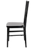 Chivari Black Resin Steel Skeleton™ Chiavari Chair- 4 Pack - Some Assembly Required CCRB-U4-STEEL-AX-T-4