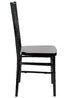 Chivari Black Resin Steel Skeleton™ Chiavari Chair- 4 Pack - Some Assembly Required CCRB-U4-STEEL-AX-T-4