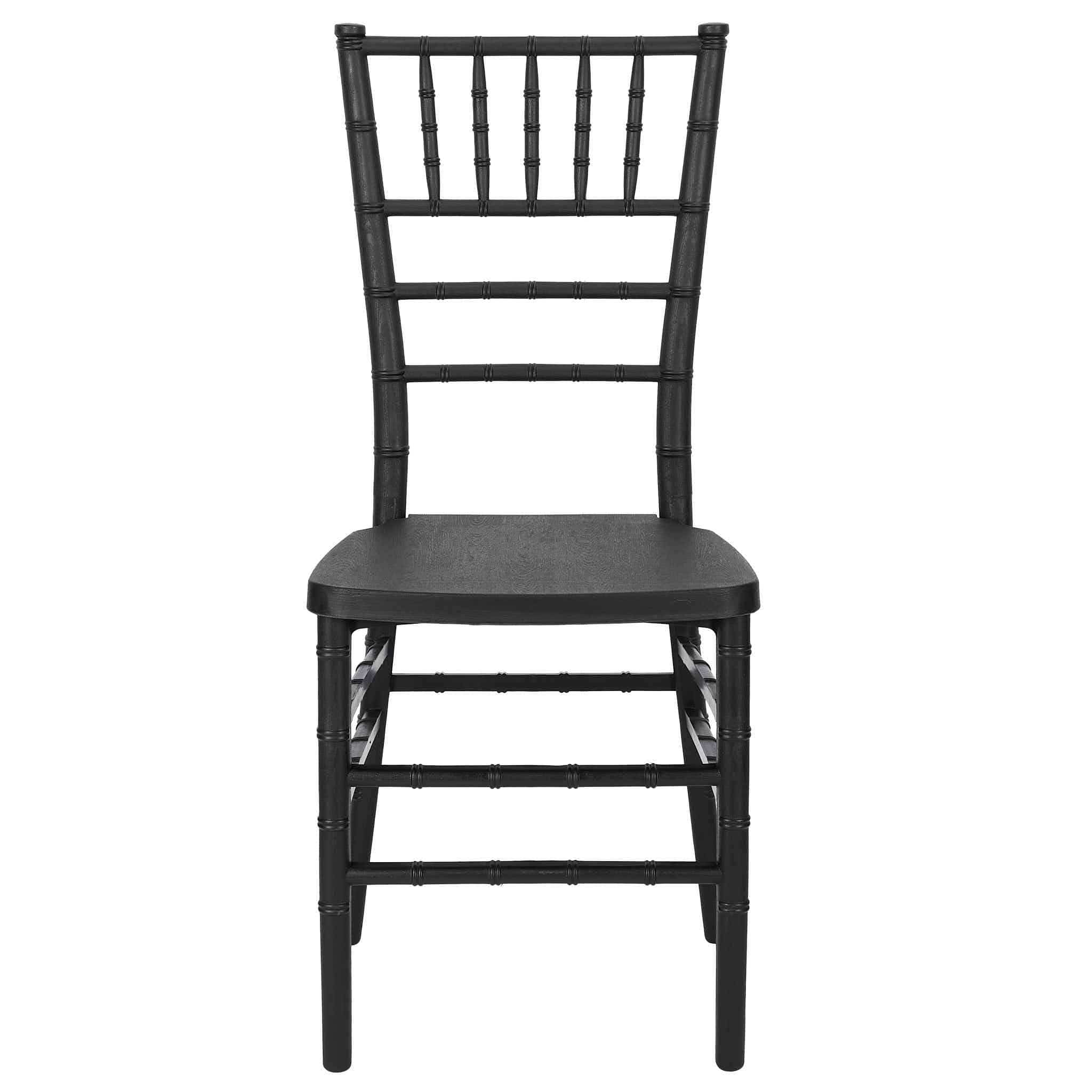 Chivari Black Woodgrain ToughResin™ Chiavari Chair CCRBB-MONO-AX-T