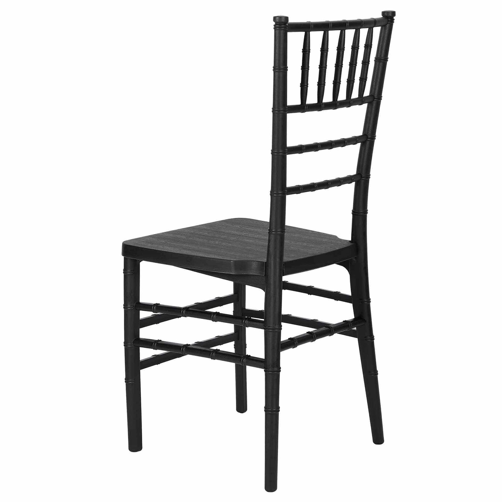 Chivari Black Woodgrain ToughResin™ Chiavari Chair CCRBB-MONO-AX-T
