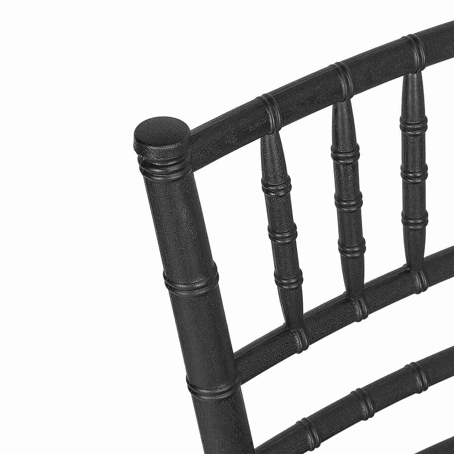 Chivari Black Woodgrain ToughResin™ Chiavari Chair CCRBB-MONO-AX-T