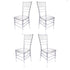Clear Resin Pro-Clear Chiavari Chair 4 Chair Bundle Some Assembly Required