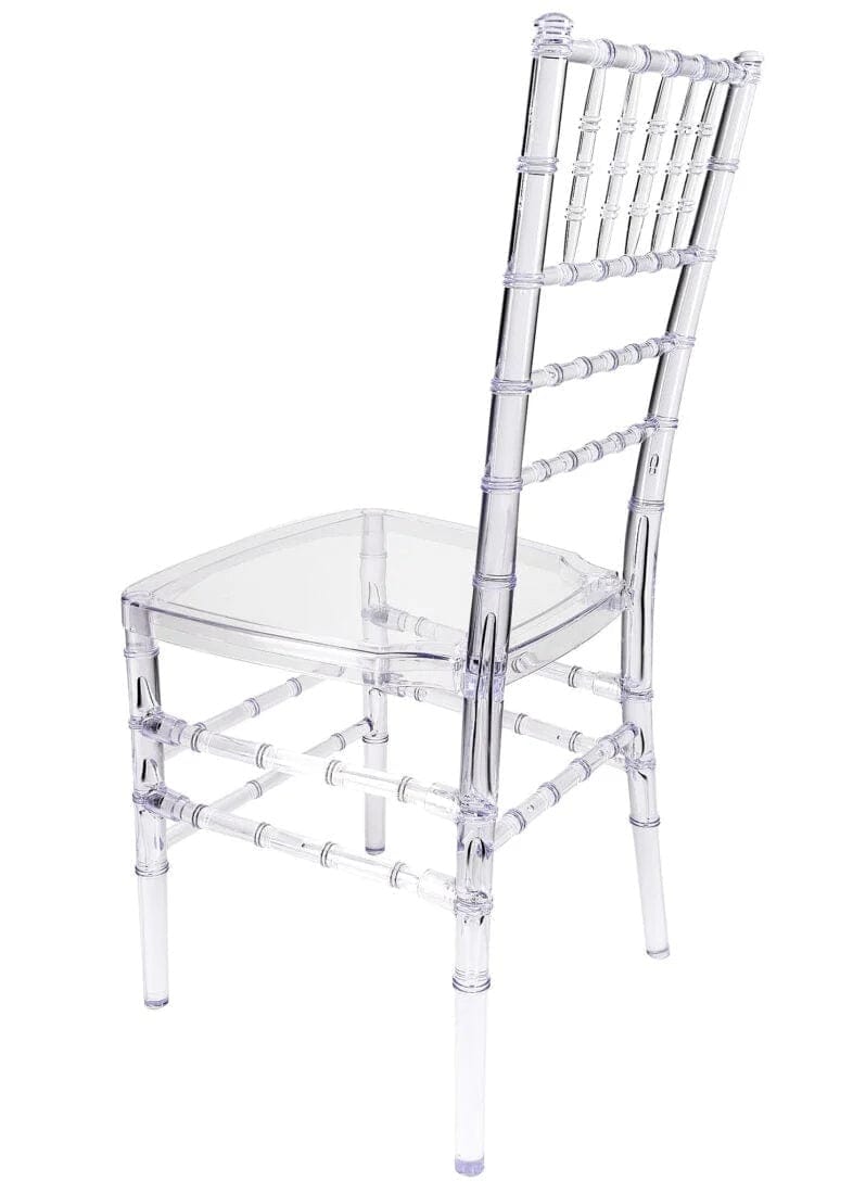 Chivari Clear ToughResin™ Chiavari Chair  - 2 Pack - Some Assembly Required CCRC2-U-ZG-T-2