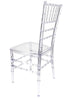 Chivari Clear ToughResin™ Chiavari Chair  - 2 Pack - Some Assembly Required CCRC2-U-ZG-T-2