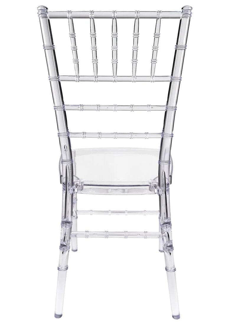 Chivari Clear ToughResin™ Chiavari Chair  - 2 Pack - Some Assembly Required CCRC2-U-ZG-T-2