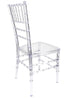 Chivari Clear ToughResin™ Chiavari Chair  - 2 Pack - Some Assembly Required CCRC2-U-ZG-T-2
