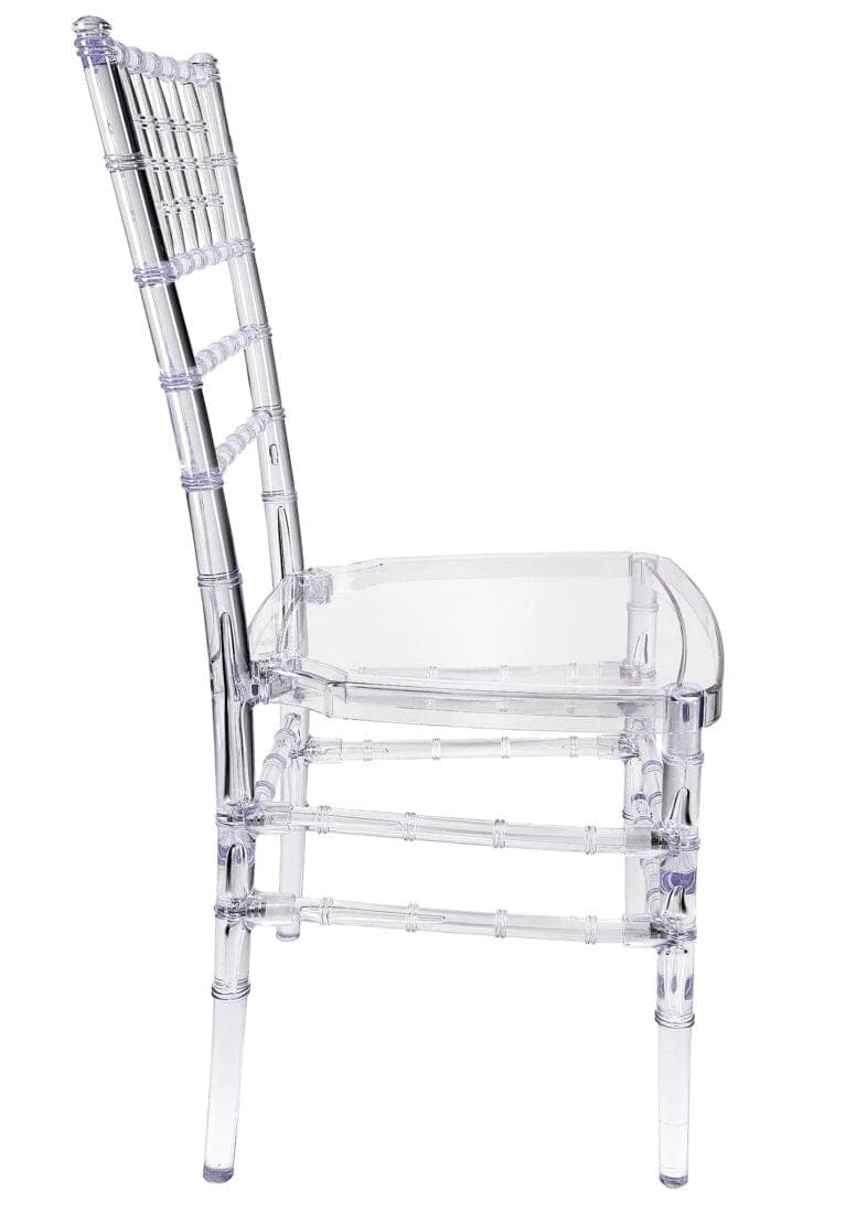 Chivari Clear ToughResin™ Chiavari Chair  - 2 Pack - Some Assembly Required CCRC2-U-ZG-T-2