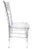 Chivari Clear ToughResin™ Chiavari Chair  - 2 Pack - Some Assembly Required CCRC2-U-ZG-T-2