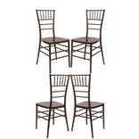 Fruitwood Resin Steel Skeleton™ Chiavari Chair- 4 Pack - Some Assembly Required
