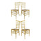 Chivari Gold ToughResin Chiavari Chair - 4 Pack - Some Assembly Required CCRG-U-ZG-T-4