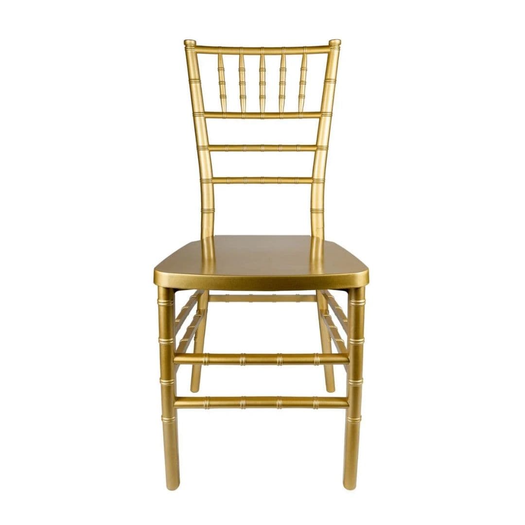 Chivari Gold ToughResin Chiavari Chair - 4 Pack - Some Assembly Required CCRG-U-ZG-T-4