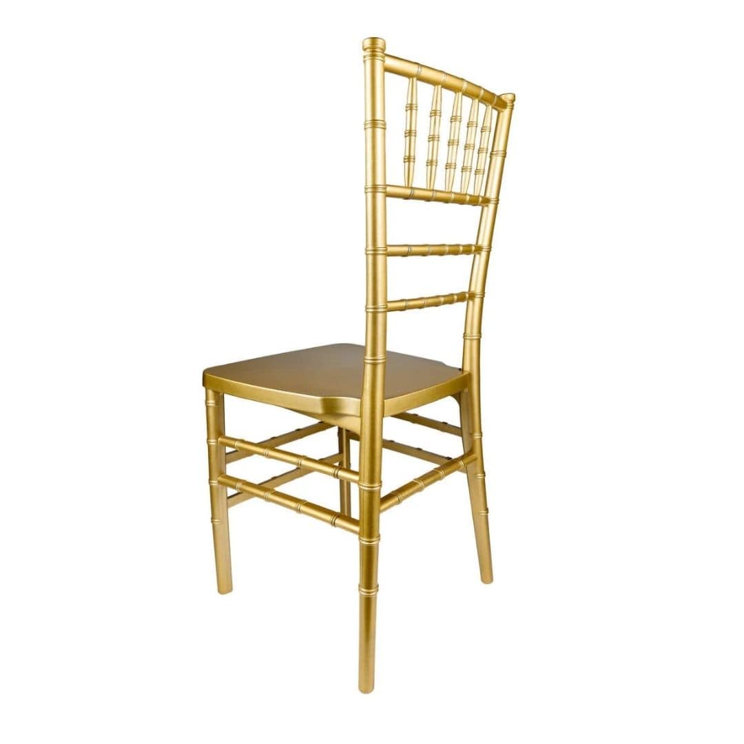 Chivari Gold ToughResin Chiavari Chair - 4 Pack - Some Assembly Required CCRG-U-ZG-T-4