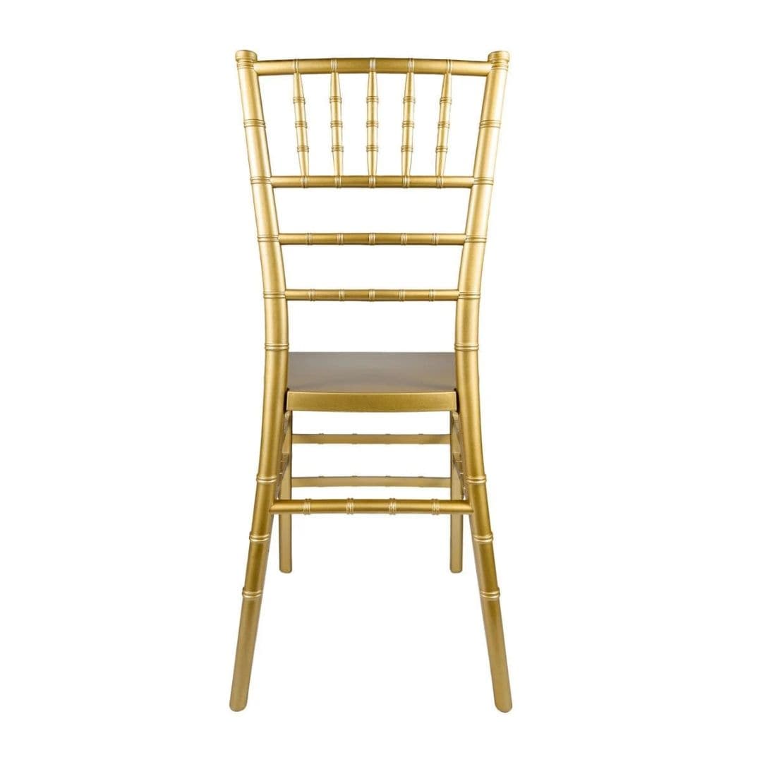 Chivari Gold ToughResin Chiavari Chair - 4 Pack - Some Assembly Required CCRG-U-ZG-T-4