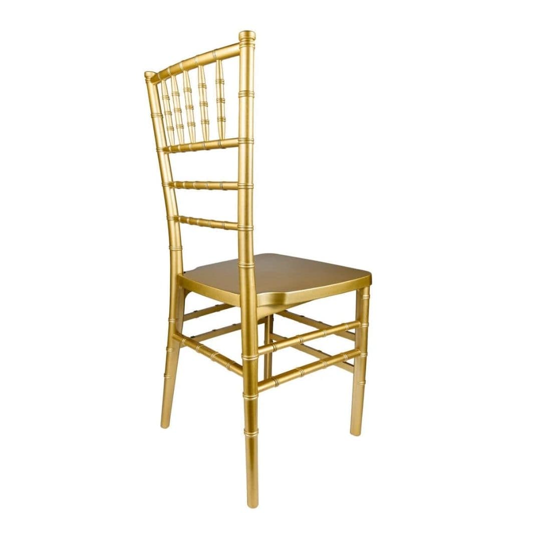 Chivari Gold ToughResin Chiavari Chair - 4 Pack - Some Assembly Required CCRG-U-ZG-T-4