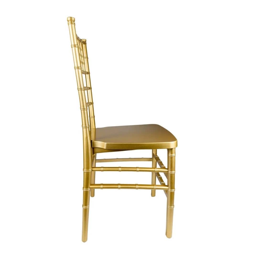 Chivari Gold ToughResin Chiavari Chair - 4 Pack - Some Assembly Required CCRG-U-ZG-T-4