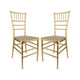 Chivari Gold ToughResin™ Chiavari Chair - 2 Pack - Some Assembly Required CCRG2-U-ZG-T-2