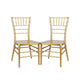 Chivari Gold Bullion Resin Steel Skeleton™ Chiavari Chair- 2 Pack - Some Assembly Required CCRGB-U2-STEEL-AX-T-2