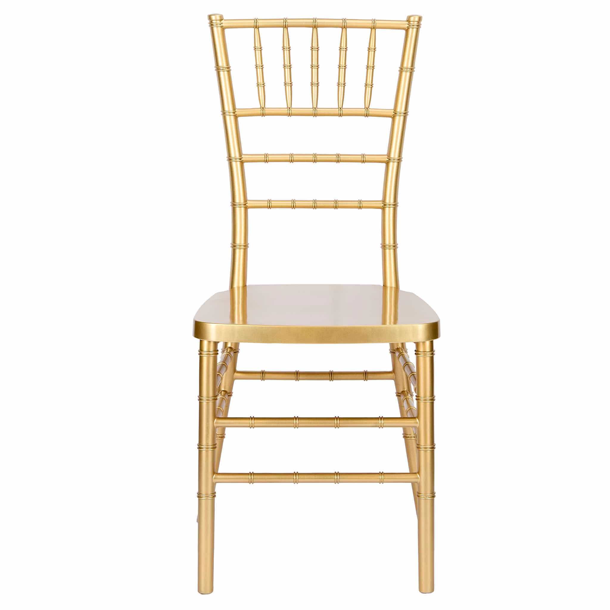 Chivari Gold Bullion Resin Steel Skeleton™ Chiavari Chair with Color Core CCRGBCC-ST-A