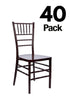 Chivari 40 Chair Pack Mahogany ToughResin™ Chiavari Chair CCRM-MONO-AX-T-40