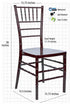 Chivari Mahogany ToughResin™ Chiavari Chair with ColorCore CCRMCC-MN-A
