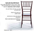Chivari Mahogany ToughResin™ Chiavari Chair with ColorCore CCRMCC-MN-A