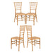 Chivari Natural WoodGrain™ Resin Steel Skeleton™ Chiavari Chair- 4 Pack - Some Assembly Required CCRN-U4-STEEL-AX-T-4
