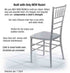 Chivari Silver ToughResin™ Chiavari Chair CCRS-MONO-AX-T