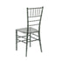 Chivari Clear Smoke Resin ThinVisible™ Seat Chiavari Chair CCRSM-MONO-THIN-ZG-T